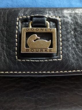Dooney & Bourke Black Leather Continental Wallet